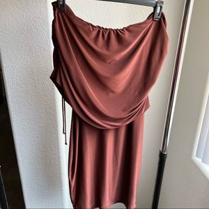 Sleeveless Wrap Shoulder Dress
